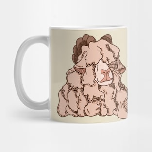 Long haired pink sheep Mug